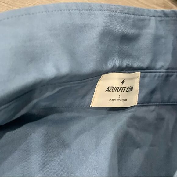 Azur fit oversized cotton tshirt blue size large - Picture 8 of 10